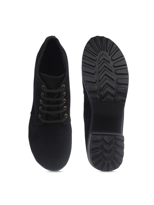 Black Heeled Ankle Boots – Comfort Lift, Street & Party Style