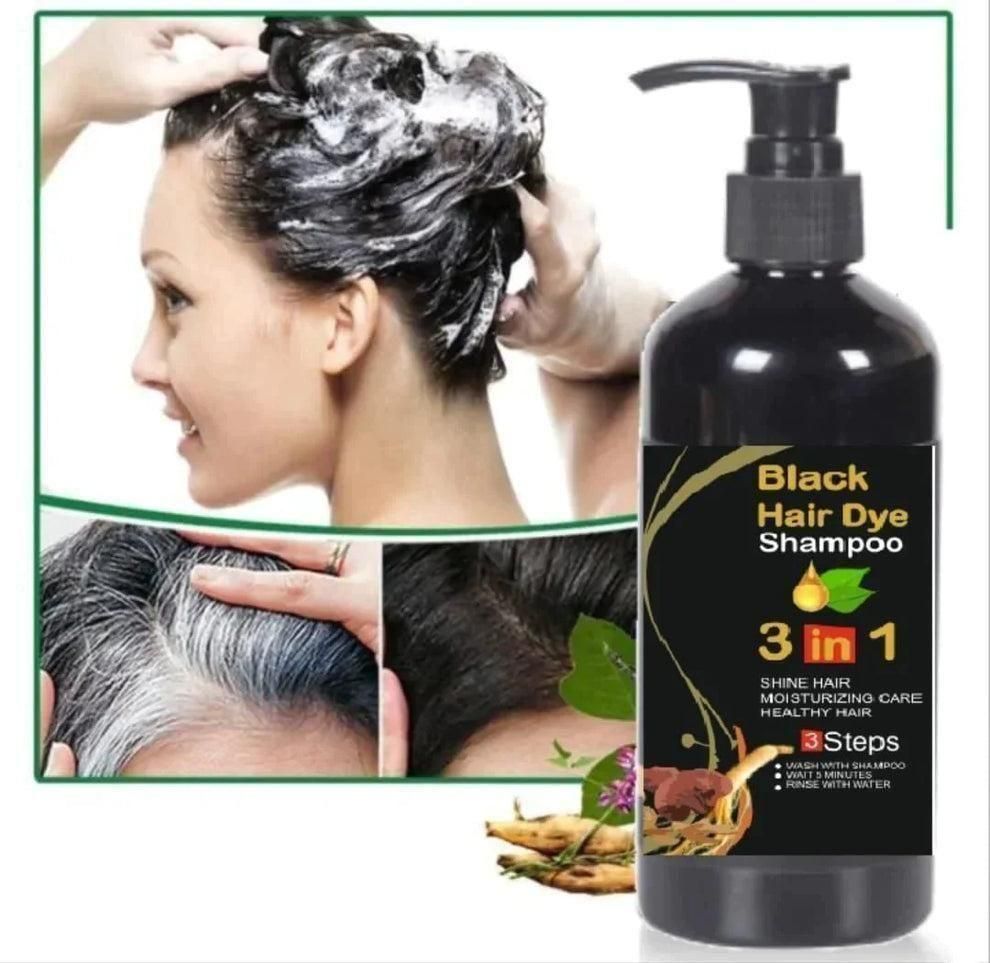 5-Minute Instant Hair Color Shampoo for Men - Natural Black 200ml (Pack of 2)