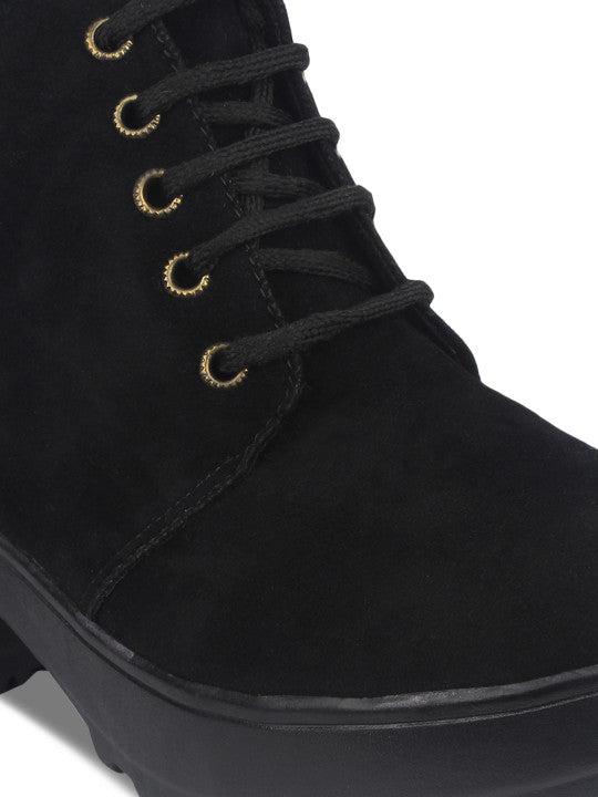 Black Heeled Ankle Boots – Comfort Lift, Street & Party Style