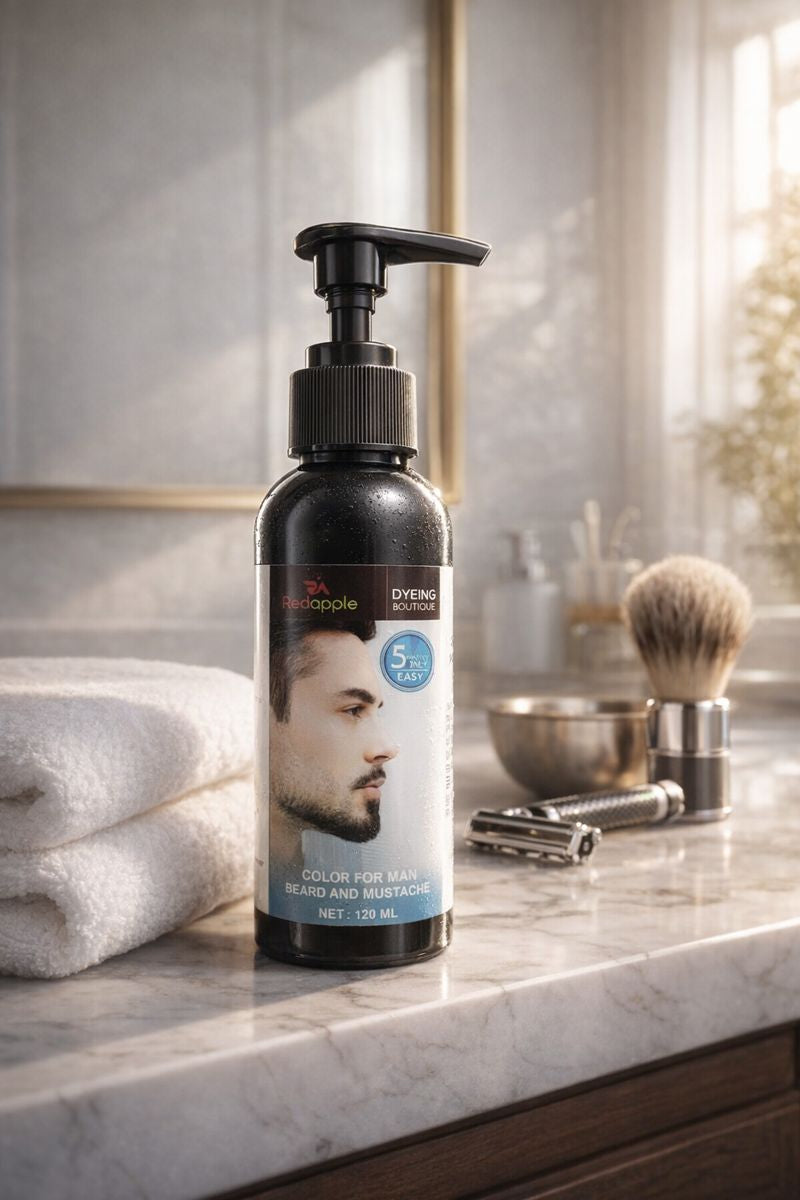 5-Minute Instant Hair Color Shampoo for Men - Natural Black 240ml (Pack of 2)