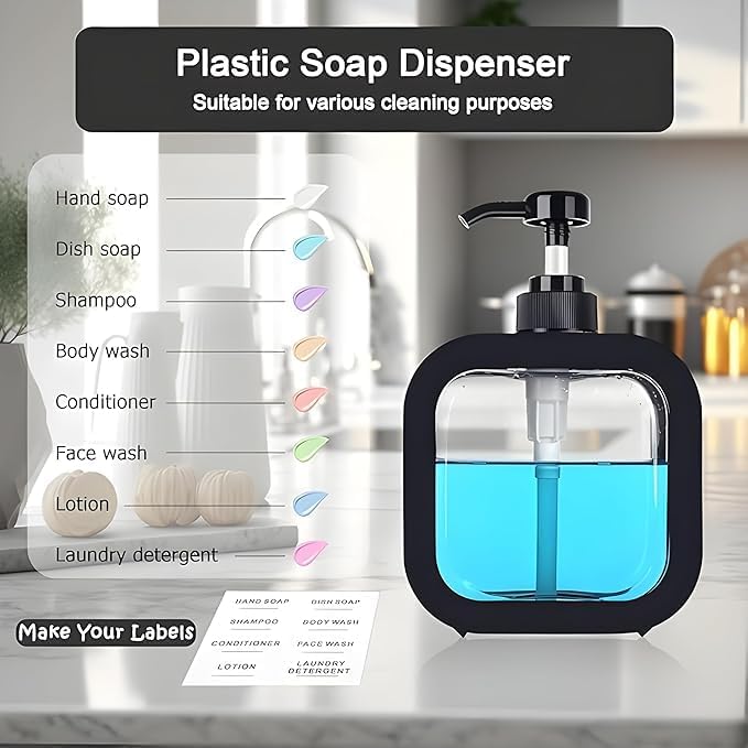 Modern Soap Dispenser for Kitchen & Bathroom (PACK OF 2)