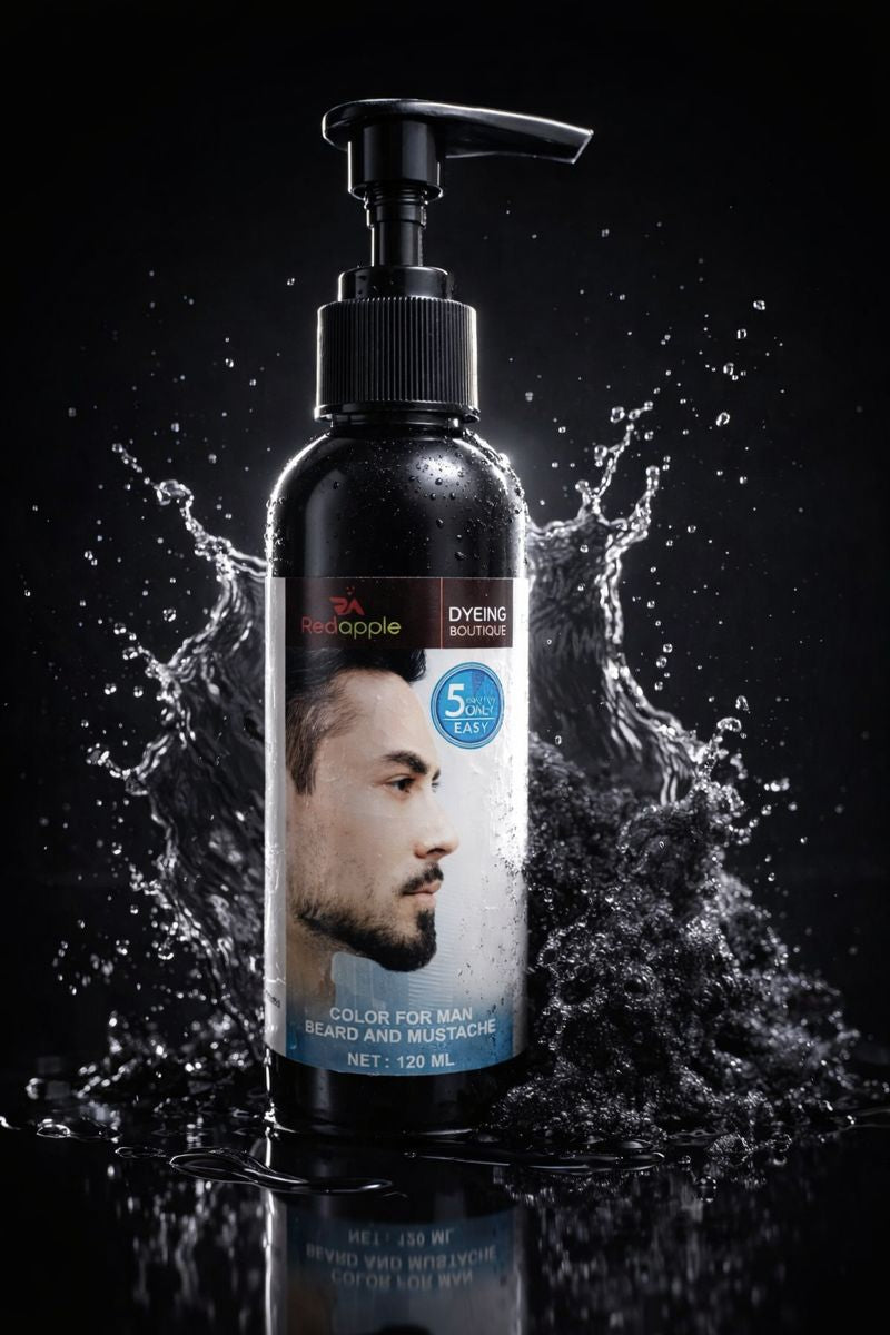 5-Minute Instant Hair Color Shampoo for Men - Natural Black 240ml (Pack of 2)